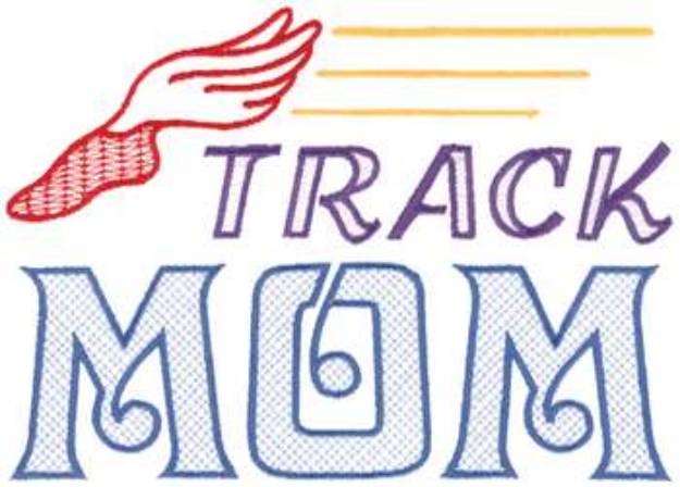 Picture of Track Mom Machine Embroidery Design