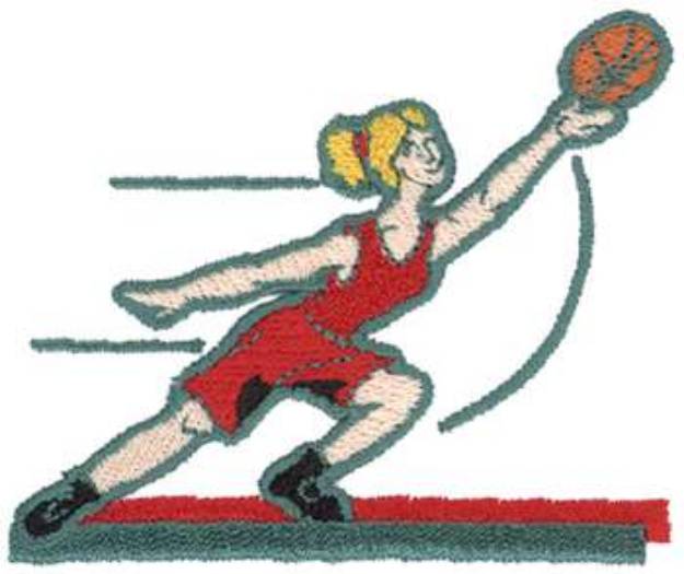 Picture of Womens Basketball Machine Embroidery Design