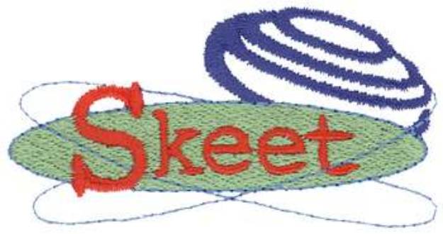 Picture of Skeet Shooting Logo Machine Embroidery Design