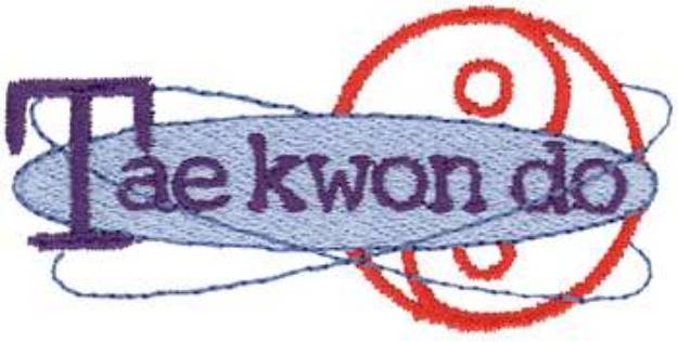 Picture of Tae Kwon Do Logo Machine Embroidery Design