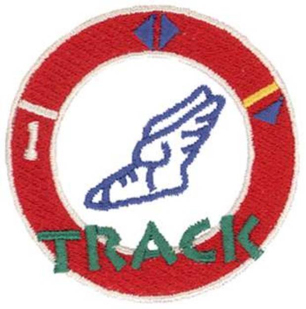 Picture of Track Logo Machine Embroidery Design