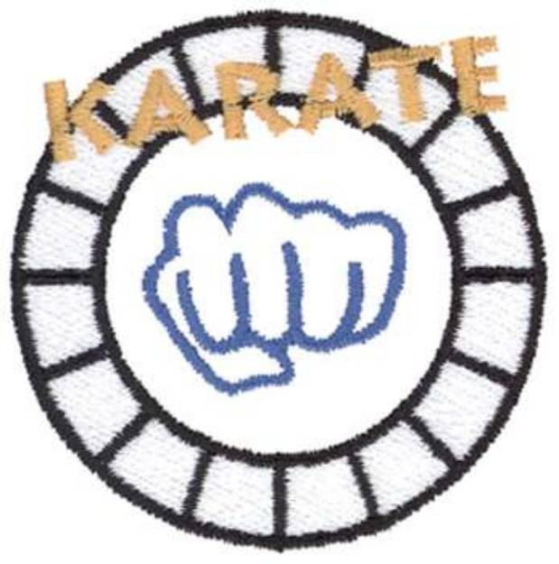 Picture of Karate Logo Machine Embroidery Design