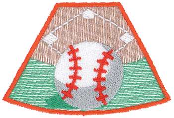 Baseball Patch Machine Embroidery Design