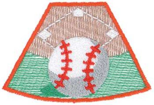 Picture of Baseball Patch Machine Embroidery Design