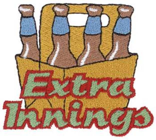 Picture of Baseball Extra Innings Machine Embroidery Design