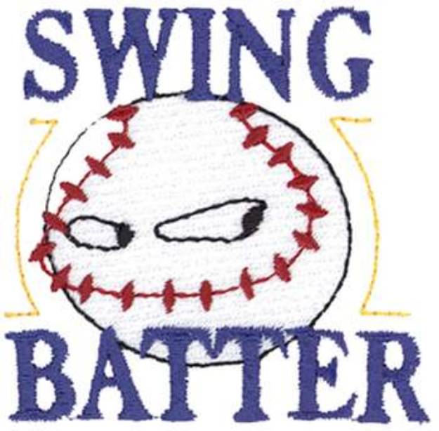 Picture of Swing Batter Machine Embroidery Design