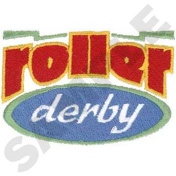 Roller Derby Machine Embroidery Design