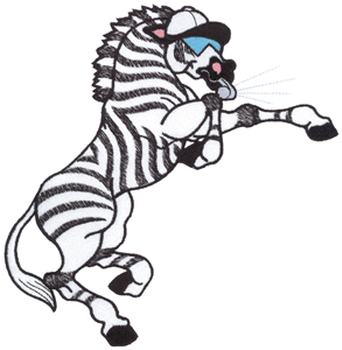 Zebra Referee Machine Embroidery Design