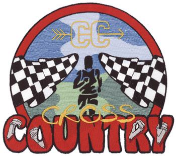 Cross Country Logo Machine Embroidery Design