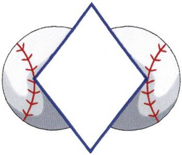 Picture of Baseball Name Drop Machine Embroidery Design