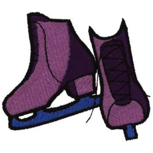 Picture of Ice Skates Machine Embroidery Design