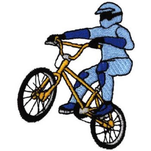 Picture of Bike Rider Machine Embroidery Design