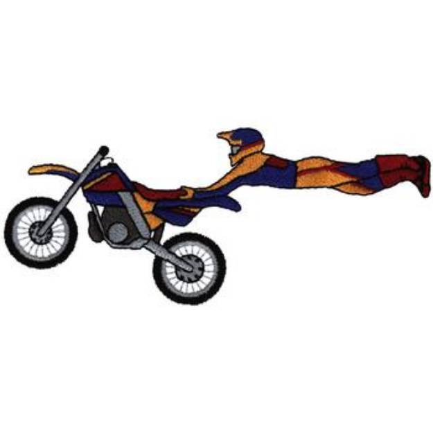 Picture of Freestyle Motocross Machine Embroidery Design