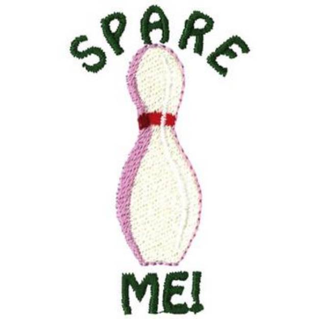 Picture of Spare Me Bowling Machine Embroidery Design