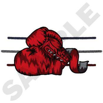 Boxing Gloves Machine Embroidery Design