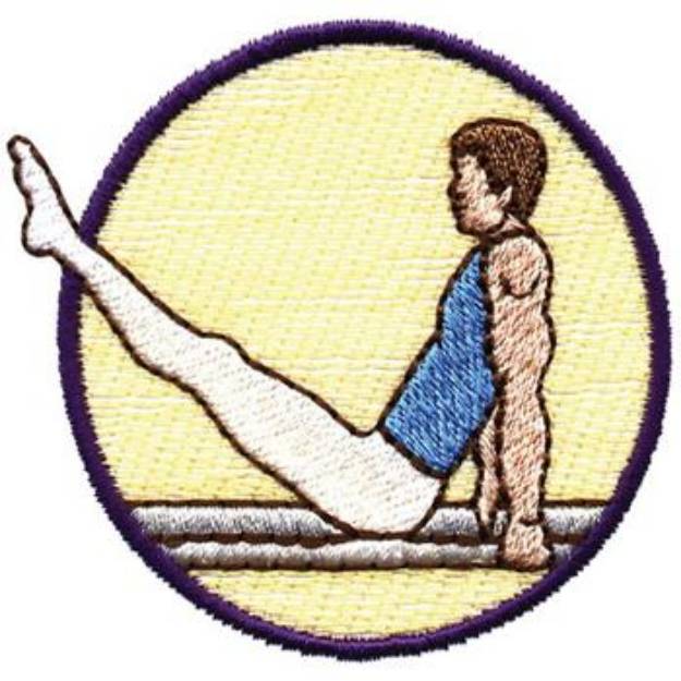 Picture of Parallel Bars Machine Embroidery Design