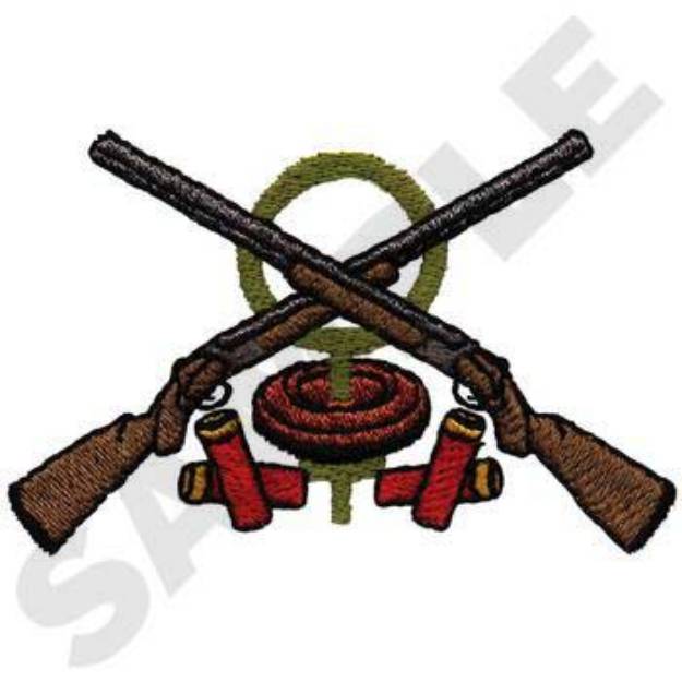 Picture of Womens Sport Shooting Machine Embroidery Design
