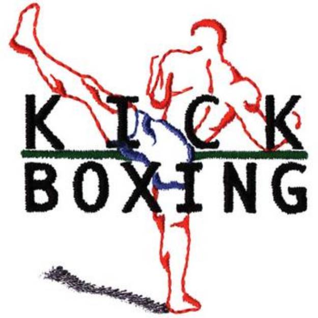 Picture of Kick Boxing Machine Embroidery Design