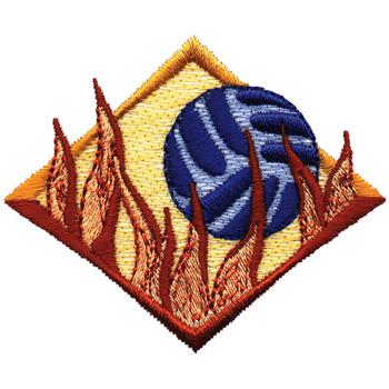 Fire In The Sand Machine Embroidery Design