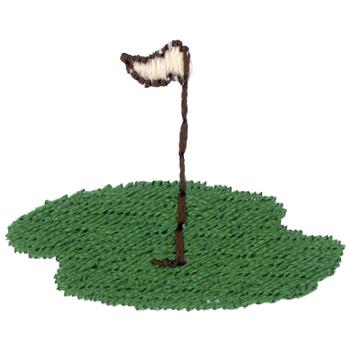 Tiny Golf Green Machine Embroidery Design
