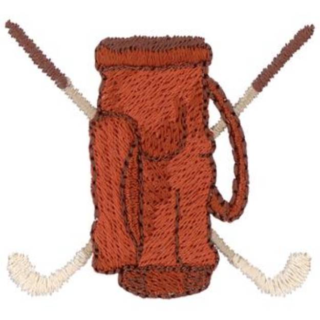 Picture of Small Golf Bag Machine Embroidery Design