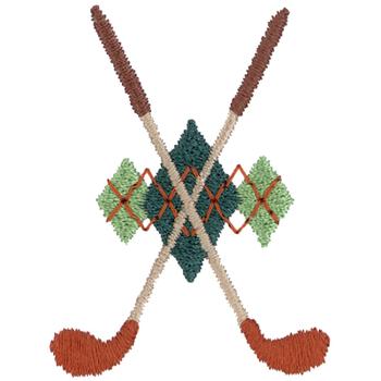 Crossed Woods Machine Embroidery Design