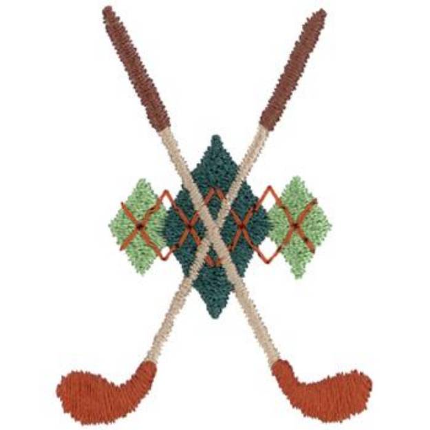 Picture of Crossed Woods Machine Embroidery Design