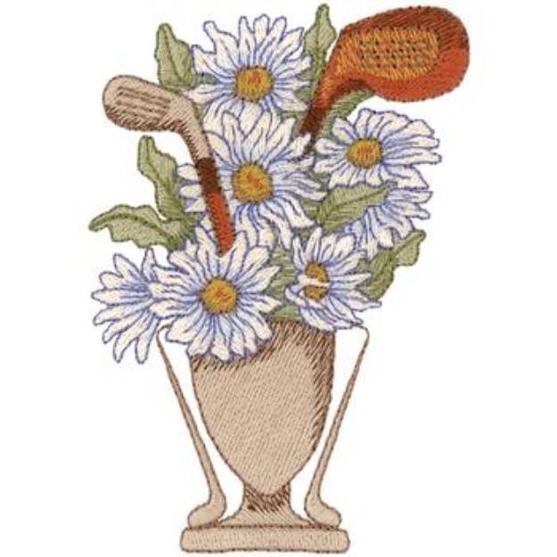 Picture of Golf Bouquet Machine Embroidery Design