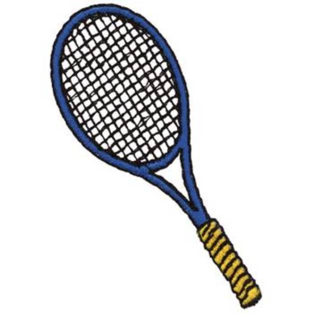 Picture of Tennis Racquet Machine Embroidery Design