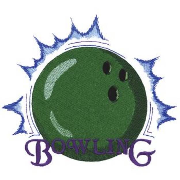 Picture of Bowling Machine Embroidery Design