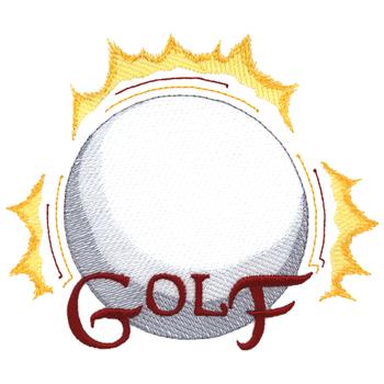 Golf Machine Embroidery Design