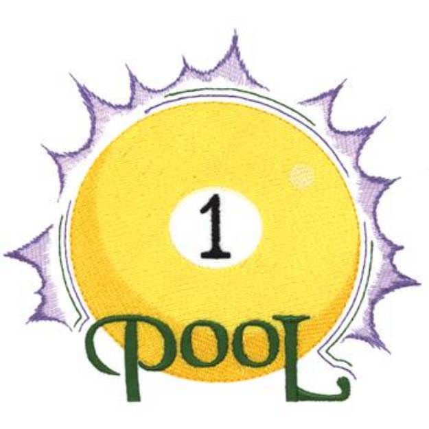 Picture of Pool Machine Embroidery Design