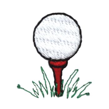 Golf Ball & Tee Machine Embroidery Design