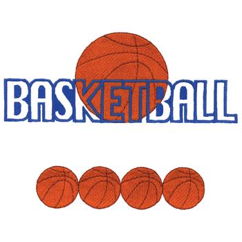 Basketball Name Drop Machine Embroidery Design