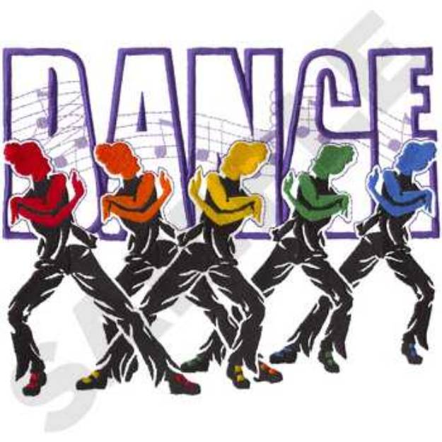 Picture of Dance Team Logo Machine Embroidery Design