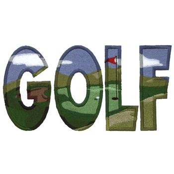 Golf Machine Embroidery Design