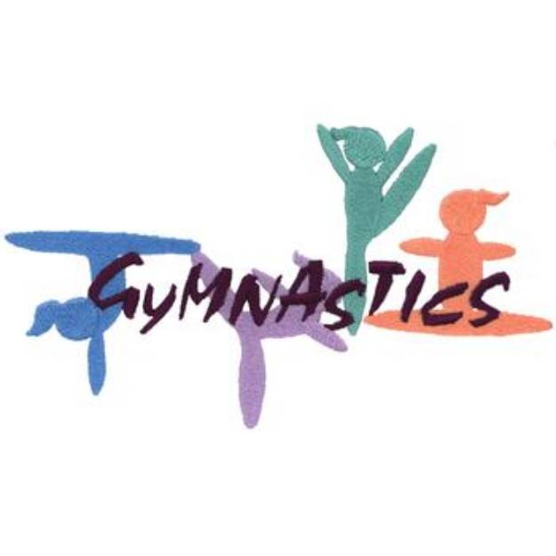 Picture of Gymnastics Logo Machine Embroidery Design