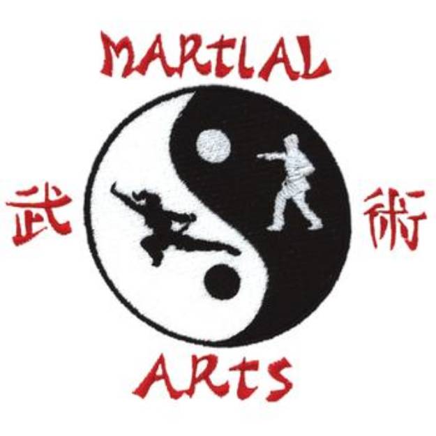 Picture of Martial Arts Logo Machine Embroidery Design