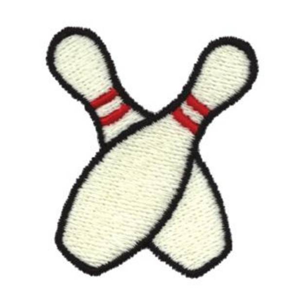 Picture of Crossed Pins Machine Embroidery Design