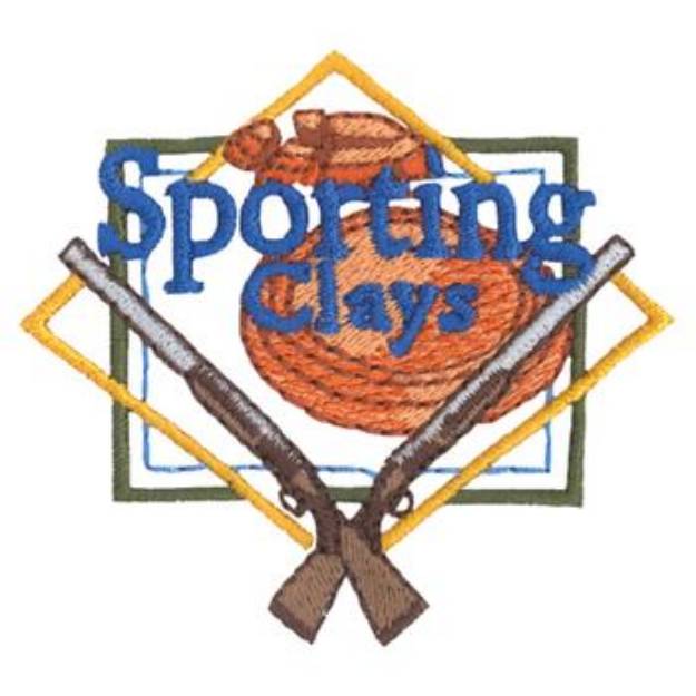 Picture of Clay Shooting Machine Embroidery Design