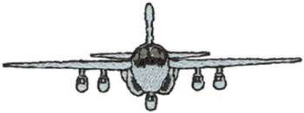 Picture of EA-6 Prowler Machine Embroidery Design