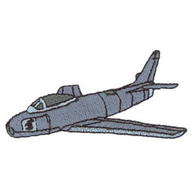 Picture of F-86A Sabre Machine Embroidery Design