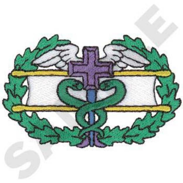 Picture of Combat Medical Badge Machine Embroidery Design