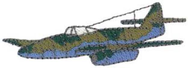 Picture of Messerschmitt Me 262 Machine Embroidery Design