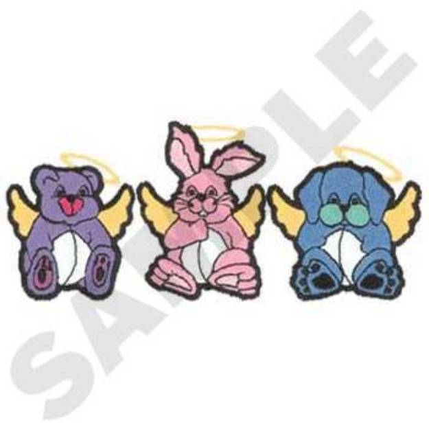 Picture of Animal Angels Machine Embroidery Design
