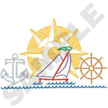 Nautical Swap Machine Embroidery Design