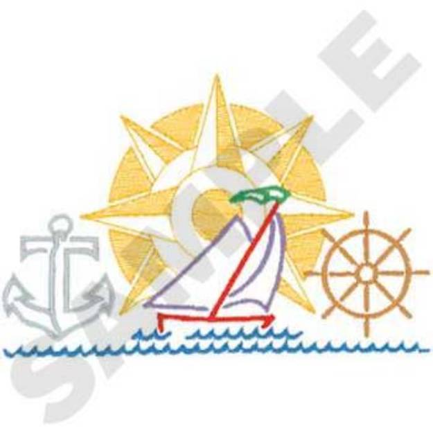 Picture of Nautical Swap Machine Embroidery Design
