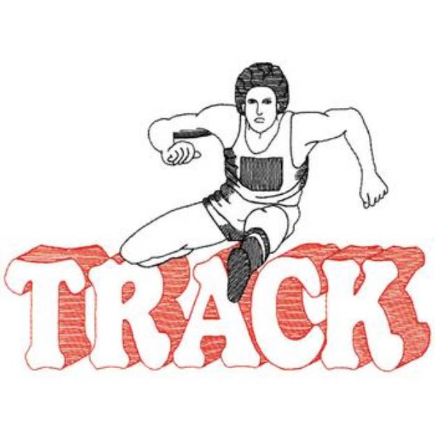 Picture of Track And Field Machine Embroidery Design