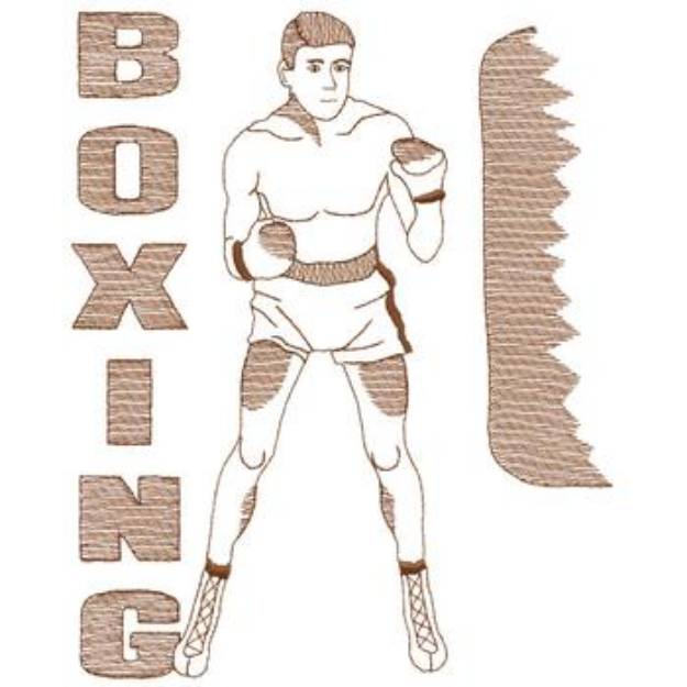 Picture of Large Boxing Machine Embroidery Design