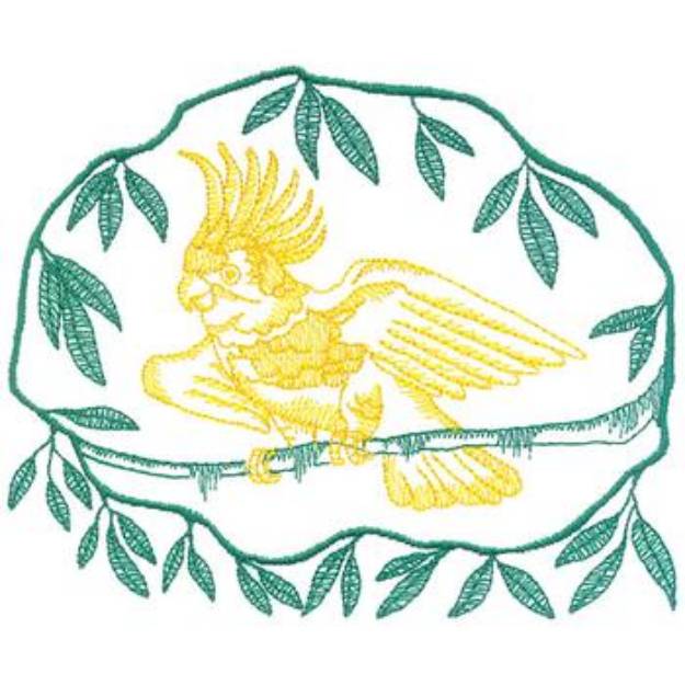 Picture of Large Cockatoo Machine Embroidery Design